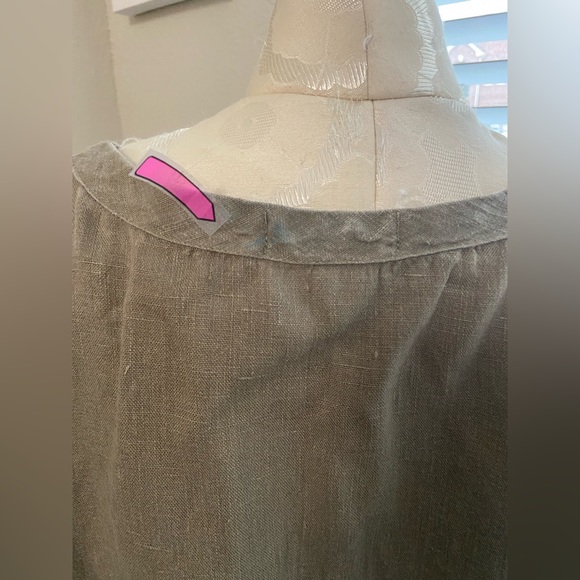B. Hadikusumo 100% Linen Top One Size Fits All - Picture 15 of 15